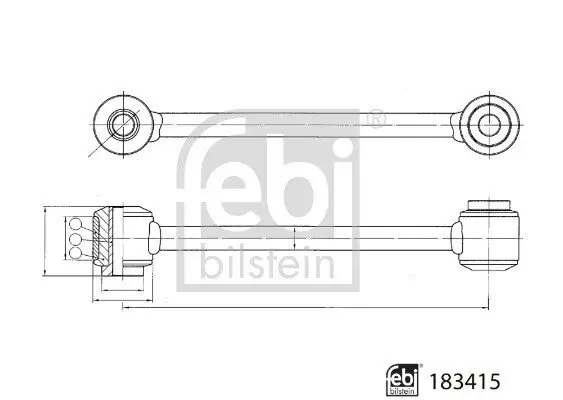 Stange/Strebe, Stabilisator Hinterachse links Hinterachse rechts FEBI BILSTEIN 183415