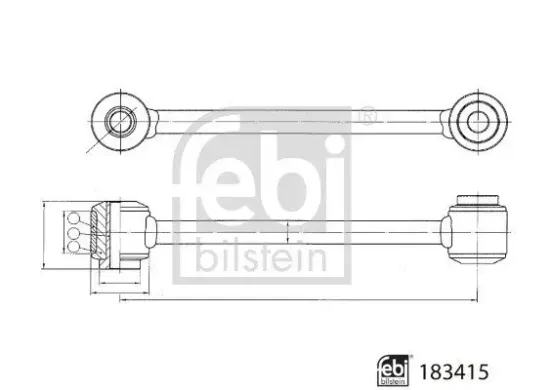 Stange/Strebe, Stabilisator Hinterachse links Hinterachse rechts FEBI BILSTEIN 183415 Bild Stange/Strebe, Stabilisator Hinterachse links Hinterachse rechts FEBI BILSTEIN 183415