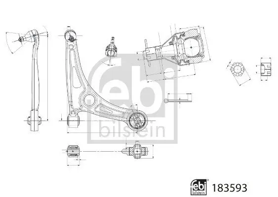 Lenker, Radaufhängung FEBI BILSTEIN 183593 Bild Lenker, Radaufhängung FEBI BILSTEIN 183593