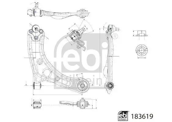 Lenker, Radaufhängung FEBI BILSTEIN 183619