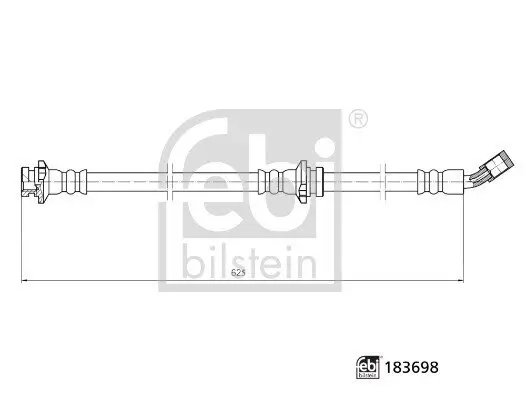Bremsschlauch Vorderachse links FEBI BILSTEIN 183698