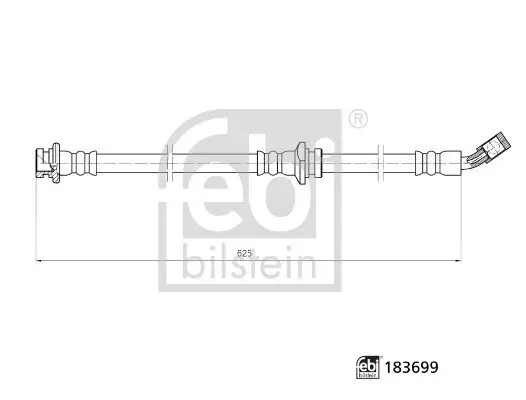 Bremsschlauch Vorderachse rechts FEBI BILSTEIN 183699