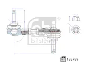 Stange/Strebe, Stabilisator Hinterachse links Hinterachse rechts FEBI BILSTEIN 183789