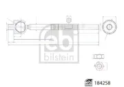 Axialgelenk, Spurstange Vorderachse links Vorderachse rechts FEBI BILSTEIN 184258