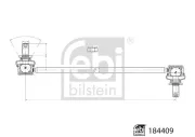 Stange/Strebe, Stabilisator Vorderachse links Vorderachse rechts FEBI BILSTEIN 184409