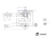 Spurstangenkopf FEBI BILSTEIN 184606