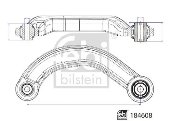 Lenker, Radaufhängung FEBI BILSTEIN 184608 Bild Lenker, Radaufhängung FEBI BILSTEIN 184608