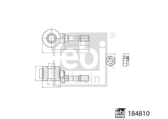 Stange/Strebe, Stabilisator FEBI BILSTEIN 184810 Bild Stange/Strebe, Stabilisator FEBI BILSTEIN 184810