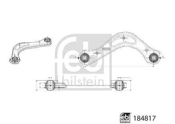 Lenker, Radaufhängung FEBI BILSTEIN 184817 Bild Lenker, Radaufhängung FEBI BILSTEIN 184817