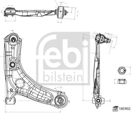 Lenker, Radaufhängung FEBI BILSTEIN 185902