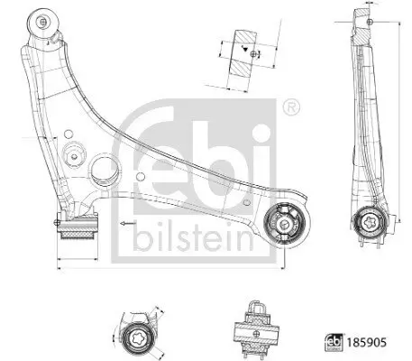 Lenker, Radaufhängung FEBI BILSTEIN 185905