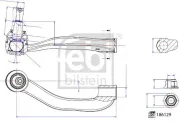 Spurstangenkopf FEBI BILSTEIN 186129