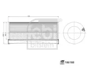 Luftfilter FEBI BILSTEIN 186188