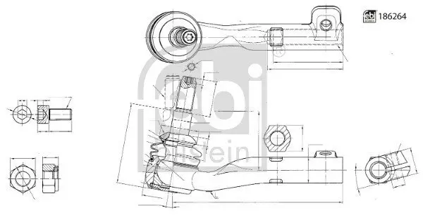 Spurstangenkopf FEBI BILSTEIN 186264