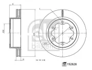 Bremsscheibe Hinterachse FEBI BILSTEIN 192828