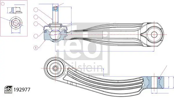 Stange/Strebe, Stabilisator FEBI BILSTEIN 192977 Bild Stange/Strebe, Stabilisator FEBI BILSTEIN 192977