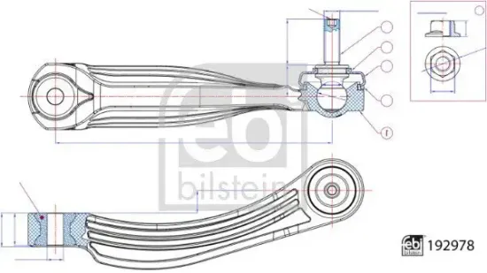 Stange/Strebe, Stabilisator FEBI BILSTEIN 192978 Bild Stange/Strebe, Stabilisator FEBI BILSTEIN 192978