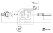 Axialgelenk, Spurstange Vorderachse FEBI BILSTEIN 192990