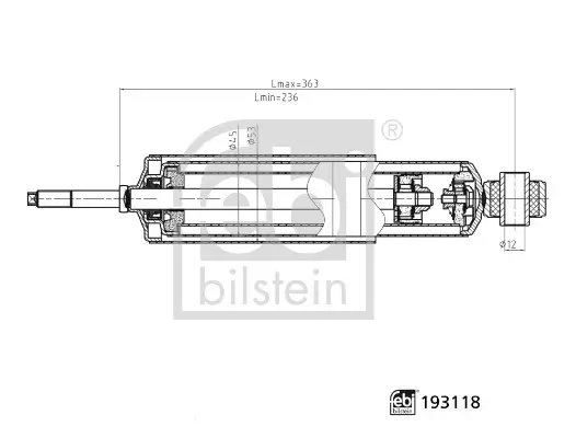 Stoßdämpfer FEBI BILSTEIN 193118 Bild Stoßdämpfer FEBI BILSTEIN 193118