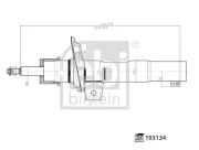 Stoßdämpfer Vorderachse rechts Vorderachse links FEBI BILSTEIN 193134