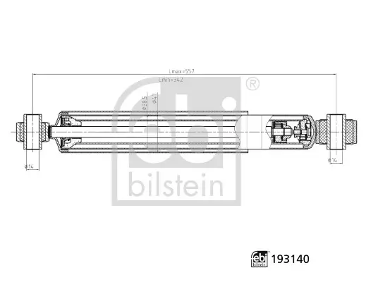 Stoßdämpfer FEBI BILSTEIN 193140 Bild Stoßdämpfer FEBI BILSTEIN 193140