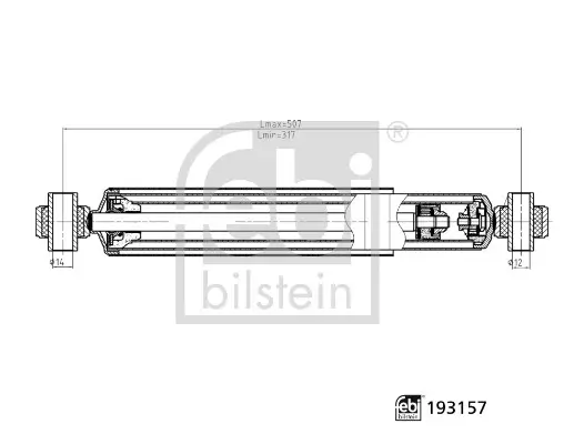 Stoßdämpfer Hinterachse rechts Hinterachse links FEBI BILSTEIN 193157