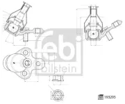 Trag-/Führungsgelenk Vorderachse links Vorderachse rechts FEBI BILSTEIN 193295