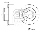 Bremsscheibe Hinterachse links Hinterachse rechts FEBI BILSTEIN 193322
