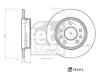 Bremsscheibe Hinterachse FEBI BILSTEIN 193412