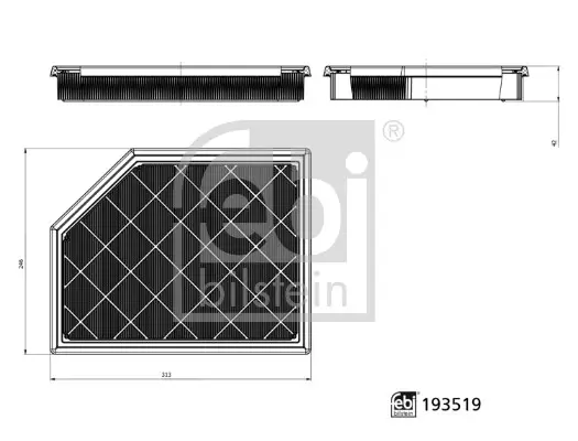 Luftfilter FEBI BILSTEIN 193519