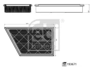 Luftfilter FEBI BILSTEIN 193671