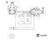 Stange/Strebe, Stabilisator Hinterachse links Hinterachse rechts FEBI BILSTEIN 193944