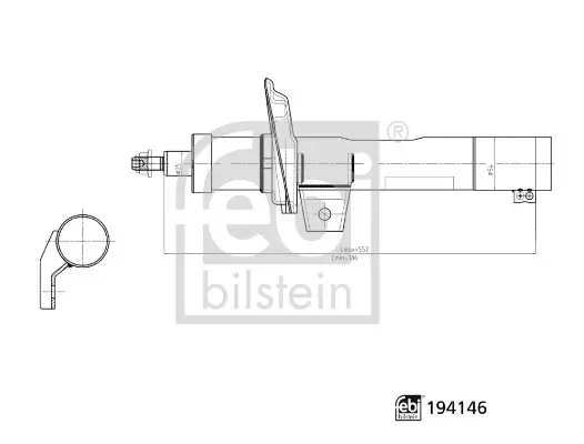 Stoßdämpfer FEBI BILSTEIN 194146 Bild Stoßdämpfer FEBI BILSTEIN 194146