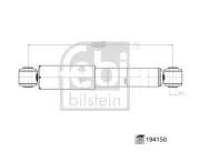 Stoßdämpfer Hinterachse links Hinterachse rechts FEBI BILSTEIN 194150