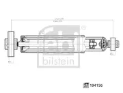 Stoßdämpfer Hinterachse rechts Hinterachse links FEBI BILSTEIN 194156