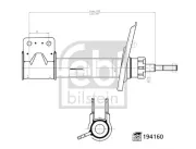 Stoßdämpfer Vorderachse rechts FEBI BILSTEIN 194160