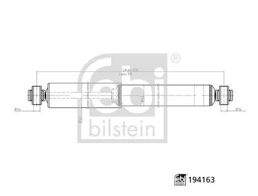 Stoßdämpfer Hinterachse rechts Hinterachse links FEBI BILSTEIN 194163