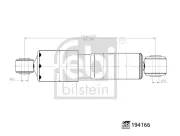 Stoßdämpfer Hinterachse rechts Hinterachse links FEBI BILSTEIN 194166