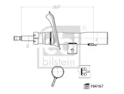Stoßdämpfer Vorderachse rechts FEBI BILSTEIN 194167