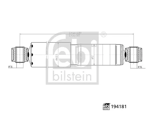 Stoßdämpfer Hinterachse rechts Hinterachse links FEBI BILSTEIN 194181