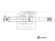 Stoßdämpfer Hinterachse links Hinterachse rechts FEBI BILSTEIN 194190