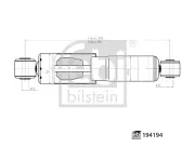 Stoßdämpfer Hinterachse rechts Hinterachse links FEBI BILSTEIN 194194
