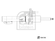 Stoßdämpfer Vorderachse links Vorderachse rechts FEBI BILSTEIN 194195