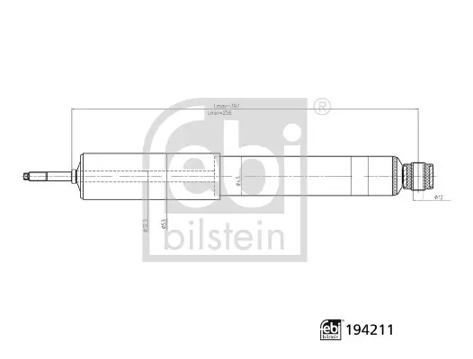 Stoßdämpfer Vorderachse links Vorderachse rechts FEBI BILSTEIN 194211 Bild Stoßdämpfer Vorderachse links Vorderachse rechts FEBI BILSTEIN 194211