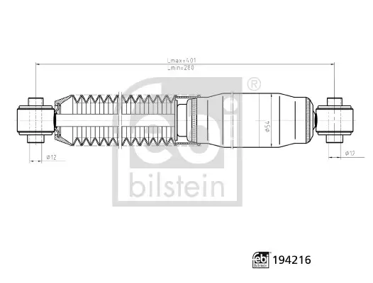 Stoßdämpfer Hinterachse rechts Hinterachse links FEBI BILSTEIN 194216
