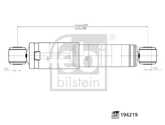 Stoßdämpfer Hinterachse rechts Hinterachse links FEBI BILSTEIN 194219