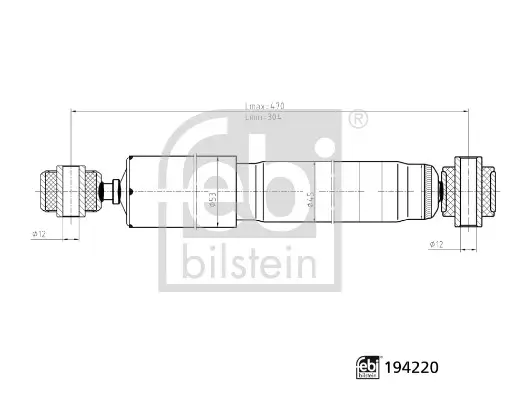 Stoßdämpfer Hinterachse rechts Hinterachse links FEBI BILSTEIN 194220