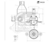 Trag-/Führungsgelenk Vorderachse links Vorderachse rechts FEBI BILSTEIN 194330