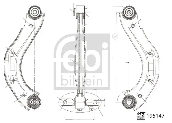 Lenker, Radaufhängung Hinterachse links FEBI BILSTEIN 195147