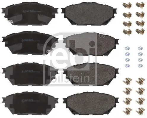 Bremsbelagsatz, Scheibenbremse Vorderachse Hinterachse FEBI BILSTEIN 196126 Bild Bremsbelagsatz, Scheibenbremse Vorderachse Hinterachse FEBI BILSTEIN 196126